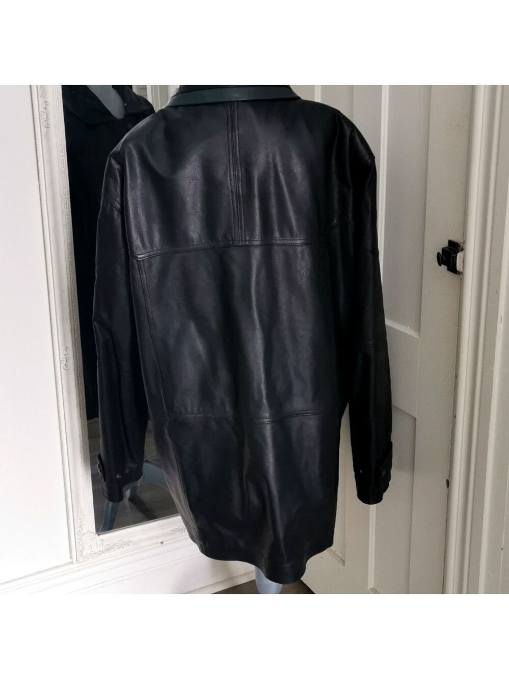 Vintage Original Back Country Men's old money leather jacket. Size 48T. EUC - Picture 4 of 8